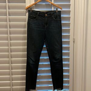 JBRAND raw hem dark blue disguise skinny Jean size 29
